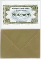 9と3/4番線行きチケット グリーティングカード(メッセージカード) 「ハリー・ポッター」 ミナリマ限定
