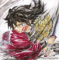 冨岡義勇 キャラクターデザイン・松島晃 描き下ろし 誕生日記念ボード 「劇場版 鬼滅の刃 無限城編 第一章 猗窩座再来」 第15弾 来場御礼入場者特典