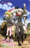 [未使用]安齊奧高中穆比Chike卡全國共通預售票1500日元「少女與戰車劇場版」第1彈穆比Chike卡