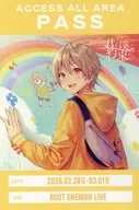 るぅと(背景：虹) オリジナルバックステージパス風カード 「君と僕の約束 in 国立代々木競技場第一体育館」 STPR ONLINE STORE事前通販限定購入特典