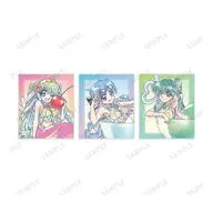 集合 描き下ろし カクテルグラスver. Ani-Art clear label アクリルカード3種セット ver.A 「アニメ ぴちぴちピッチ」