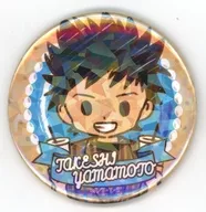 山本武 「家庭教師ヒットマンREBORN! コラボカフェ in eeo Cafe ホログラム缶バッジ 03/(グラフアートイラスト ブラウントラッド ver.)」