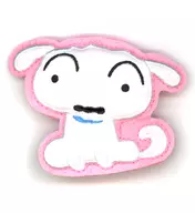 シロ(正面) 「クレヨンしんちゃん ぬいピン」