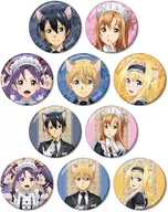 全10種セット 「ソードアート・オンライン 描き下ろし 猫耳執事・メイドver. トレーディング缶バッジ」