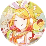 鏡音リン 「プロジェクトセカイ カラフルステージ! feat. 初音ミク Anniversary/Birthdayイラスト2023-2024 グリッター缶バッジコレクション A」