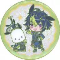 伊波ライ×ポチャッコ(ミニキャラ) 「バーチャルYouTuber にじさんじ Dytica×サンリオキャラクターズ ランダムキラキラ缶バッジ」