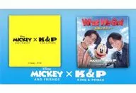 King ＆ Prince 缶バッジ2種セット＜WWG＞ (ロゴ/イエロー) 「Mickey ＆ Friends × King ＆ Princeスペシャルグッズ」