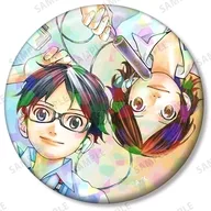 有馬公生＆澤部椿 「四月は君の嘘 トレーディングホログラム缶バッジ」