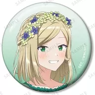 水口亜季(アップ) 「ささやくように恋を唄う 描き下ろし トレーディング缶バッジ 花びらドレスver.」