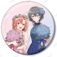 木野ひまり＆朝凪依 「ささやくように恋を唄う 描き下ろし トレーディング缶バッジ 花びらドレスver.」