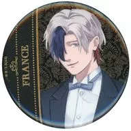 フランス(ブラック) 「地政学ボーイズ ～国がサラリーマンになって働く会社～×FavoteriA-ファボテリア- Special Collaboration 缶バッジ」