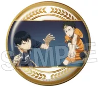 11.影山飛雄＆西谷夕 場面写 ギラギラ缶バッジ vol.3 「ハイキュー!!」