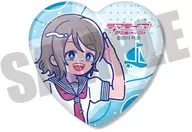 渡辺曜 「ラブライブ!サンシャイン!! ハート型缶バッジ にゅ～とろ」