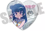津島善子 「ラブライブ!サンシャイン!! ハート型缶バッジ にゅ～とろ」