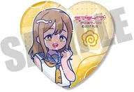 国木田花丸 「ラブライブ!サンシャイン!! ハート型缶バッジ にゅ～とろ」