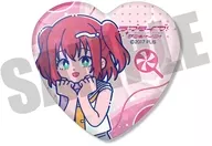 黒澤ルビィ 「ラブライブ!サンシャイン!! ハート型缶バッジ にゅ～とろ」
