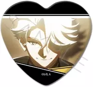10.ナイス ハート型缶バッジ 「TO BE HERO X」