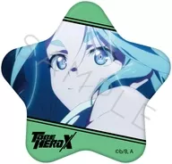 7.ラッキーシアン 星型缶バッジ 「TO BE HERO X」
