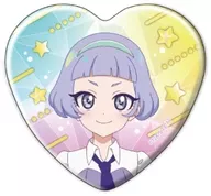 真実夜チィ 「ハート型缶バッジ ひみつのアイプリ 01.公式イラスト」