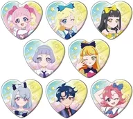 全8種セット 「ハート型缶バッジ ひみつのアイプリ 01.公式イラスト」