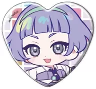 真実夜チィ 「ハート型缶バッジ ひみつのアイプリ 02.ミニキャライラスト」