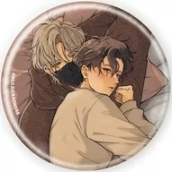 加瀬冬磨＆道下葵(C) 「缶バッジ 甘噛みと白昼夢 01.公式＆描き下ろしイラスト」