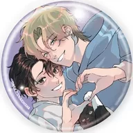 加瀬冬磨＆道下葵(F) 「缶バッジ 甘噛みと白昼夢 01.公式＆描き下ろしイラスト」