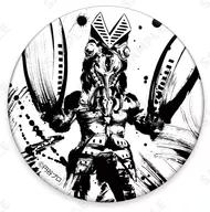 バルタン星人 「ウルトラ怪獣 墨絵風コレクション トレーディング和紙風缶バッジ」