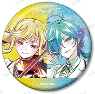 鈴ノ宮りりさ＆院瀬見ティナ 「ロックは淑女の嗜みでして トレーディング Ani-Art グリッター缶バッジ」