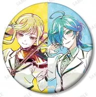 鈴ノ宮りりさ＆院瀬見ティナ 「ロックは淑女の嗜みでして トレーディング Ani-Art マット缶バッジ」