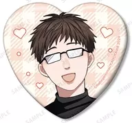 香取康介 「高良くんと天城くん＆兄貴の友達 はなげのまい先生 描き下ろし プリントシール風ver. トレーディングハート型缶バッジ」