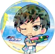森山由孝 「黒子のバスケ POP UP SHOP in HMV ～Summer Aloha～ ホログラム缶バッジ 01/アロハver.(ミニキャライラスト)」