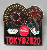 花火 東京2020記念ピン コカ・コーラ 開催記念キャンペーン品