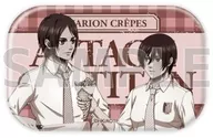 エレン＆ミカサ 「進撃の巨人 The Final Season スクエア缶バッジ(横長) 01.描き下ろしイラスト」
