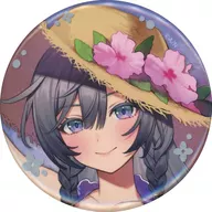 綺沙良1(撮りおろしビジュアル) 缶バッジ 「DMMスクラッチ! バーチャルYouTuber にじさんじ Splash Summer!!」 E-1賞
