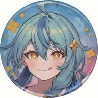 珠乃井ナナ1(撮りおろしビジュアル) 缶バッジ 「DMMスクラッチ! バーチャルYouTuber にじさんじ Splash Summer!!」 E-7賞