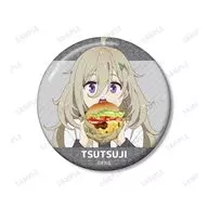 B.比嘉つつじ 「日々は過ぎれど飯うまし トレーディンググリッター缶バッジ」