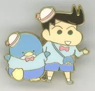 風間くん×タキシードサム 「クレヨンしんちゃん×サンリオキャラクターズ ピンバッジ カスカベ防衛隊」