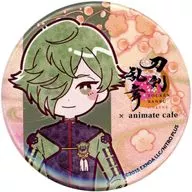鶯丸 跪坐台紙付き缶バッジ 「刀剣乱舞-ONLINE- 十周年 第三弾×animatecafe」