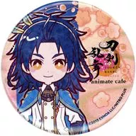 太鼓鐘貞宗 跪坐台紙付き缶バッジ 「刀剣乱舞-ONLINE- 十周年 第三弾×animatecafe」