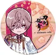 亀甲貞宗 跪坐台紙付き缶バッジ 「刀剣乱舞-ONLINE- 十周年 第三弾×animatecafe」