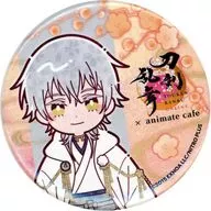 鶴丸国永 跪坐台紙付き缶バッジ 「刀剣乱舞-ONLINE- 十周年 第三弾×animatecafe」
