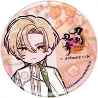 富田江 跪坐台紙付き缶バッジ 「刀剣乱舞-ONLINE- 十周年 第三弾×animatecafe」