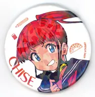 飛鳥川ちせ(セーラー服ver.) 「グリッドマンユニバース POP UP SHOP by eeo in 池袋スキマストア ホログラム缶バッジ 10/飛鳥川ちせBOX(描き下ろしイラスト)」