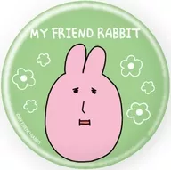 うさぎさん(グリーン) 「優しいうさぎさん 缶バッジ 01.公式イラスト」