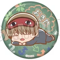 沖田総悟 ぐーたらギラギラ缶バッジ 「3年Z組銀八先生」