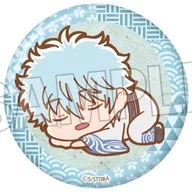 坂田銀時 ぐーたらギラギラ缶バッジ 「銀魂」