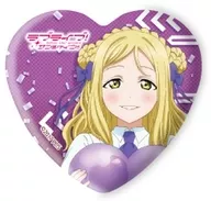 小原鞠莉 「ラブライブ!サンシャイン!! ハート型缶バッジ 02.パレードver.(描き下ろしイラスト)」