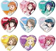 全9種セット 「ラブライブ!サンシャイン!! ハート型缶バッジ 02.パレードver.(描き下ろしイラスト)」