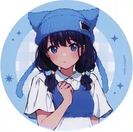 宝多六花 描き下ろし 猫の着ぐるみver. 100mm缶バッジ 「グリッドマン ユニバース アニメイト通販フェア」